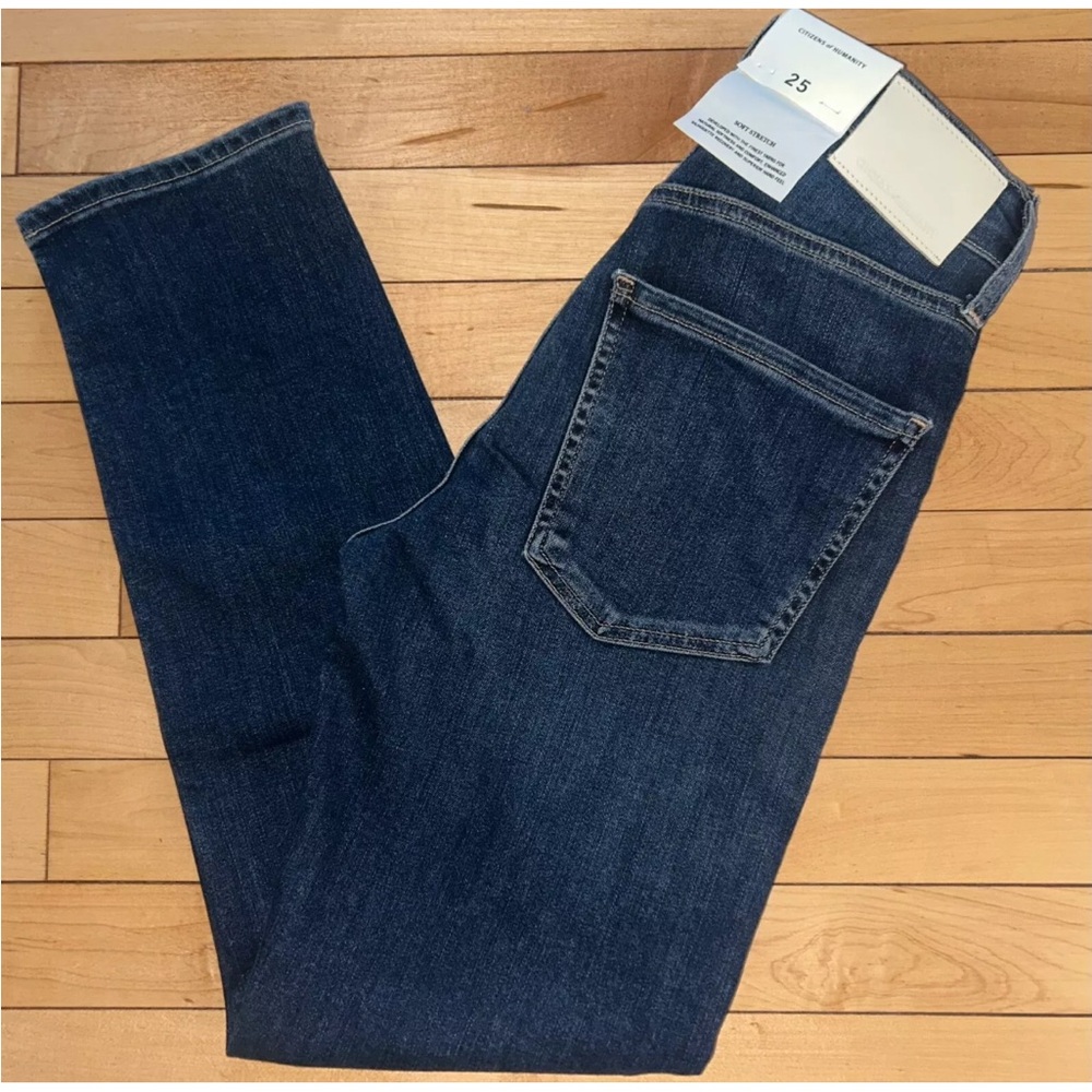 NEW! NWT CITIZENS OF HUMANITY Isola Straight Crop in Courtland Wash Size 25